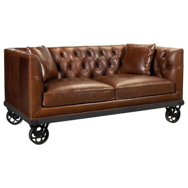 CUM Couch on Wheels Modern Design Leather CHESTERFIELD COUCHES Living Room Furniture Sofa Set GENUINE Leather American Style