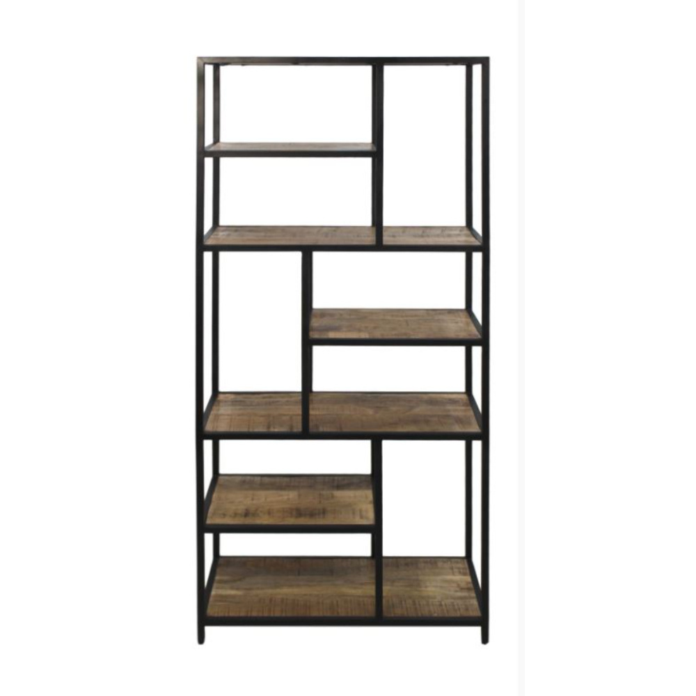 2021hot sale high quality Industrial Multi Layer Wooden Iron Long Living room Cabinets Bookcase Wooden Bookshelf for home Use