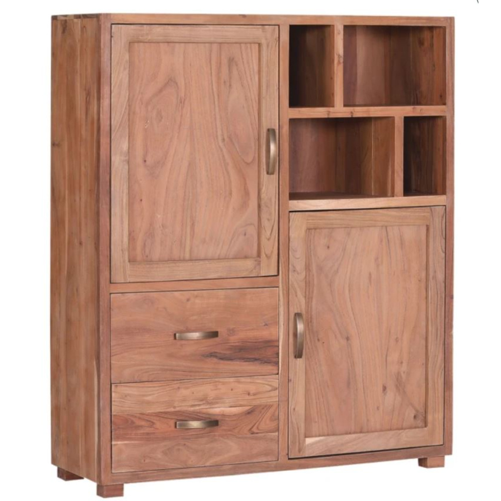 Luxury Bedroom furniture Solid Wood living room cabinets Rattan Finish wardrobes With storage boxes And storage drawers home Use