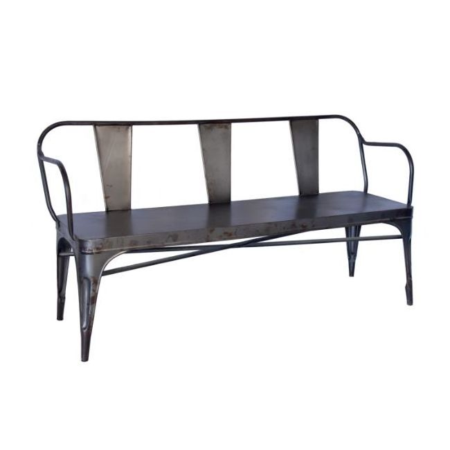 Factory Bench Garden Chair Industrial IRON Price Outdoor Patio Bench Outdoor Furniture Metal High Grade Patio Bench Modern