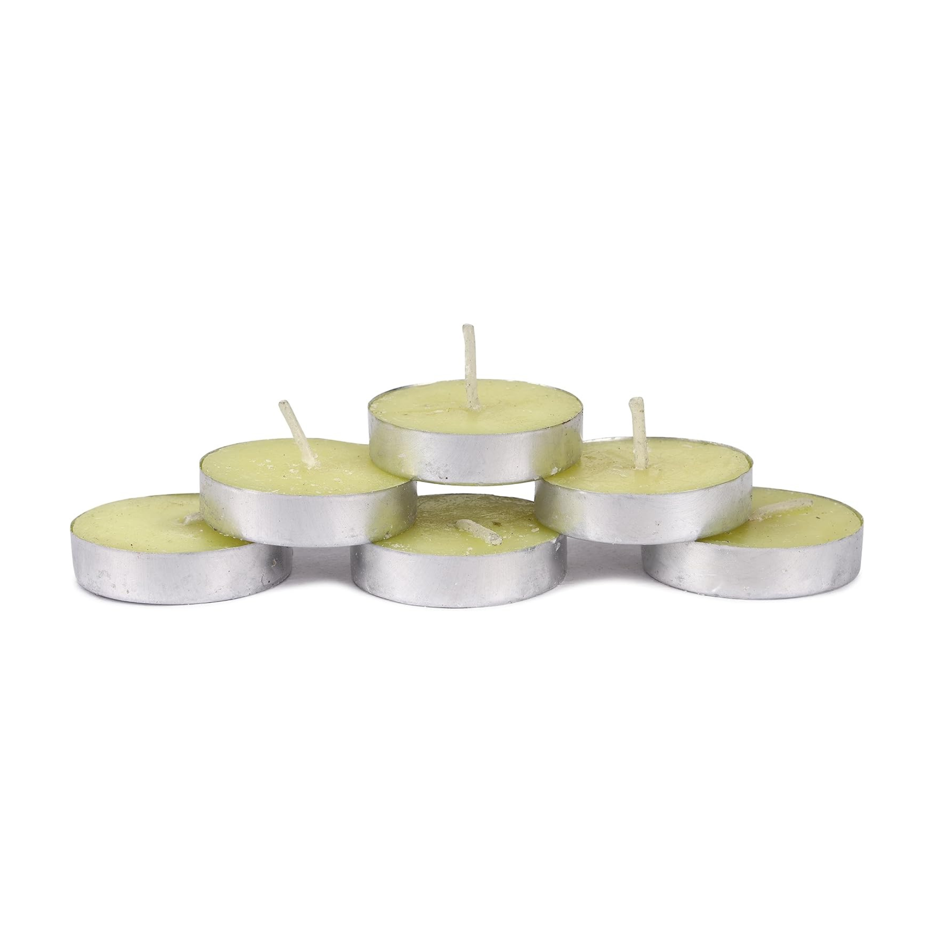 Candle  Bless International Citronella Tea Light Candles 24 Pack Colored smokeless Long Lasting Plant Based Natural