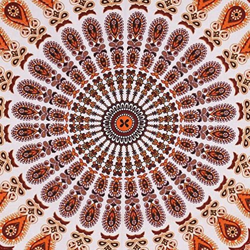 Indian hippie Bohemian Psychedelic Peacock Mandala Wall hanging College Dorm Beach Throws Table Cloth Bedding Tapestry