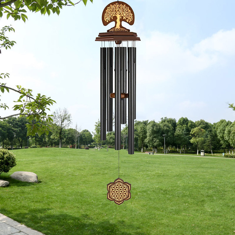 Heavy Deep Tone Sound 32 Inch Memorial Loss Loved One Life Tree Wind Chimes wall decorations for home