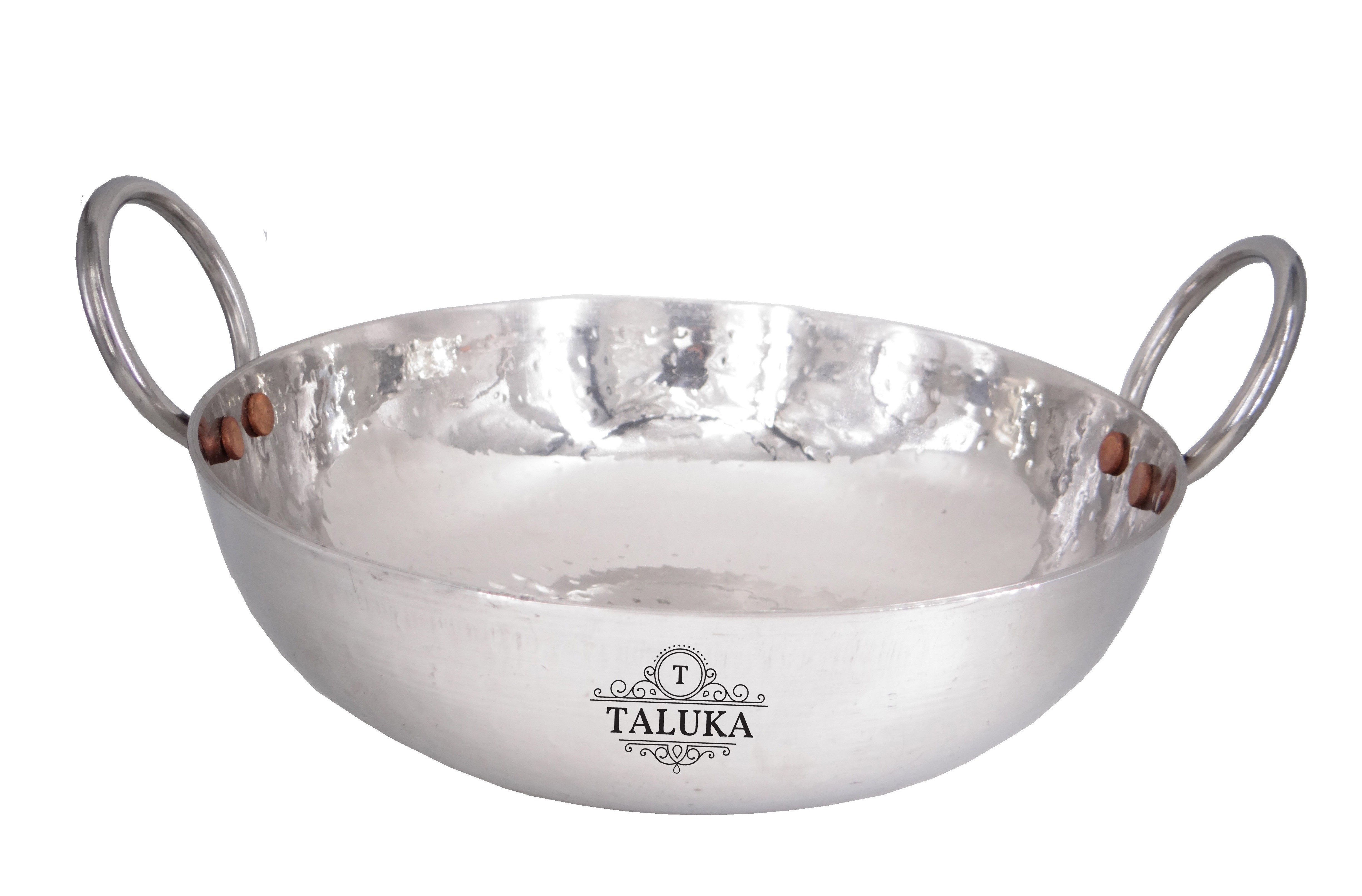 Wholesale Supplier Kadai Hammered Cooking Serving Stainless Steel Wok