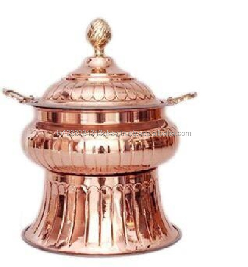 Indian manufacturer food warmer copper chafing dish