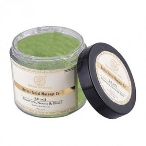 "KHADI NATURAL"HERBAL"ALOE VERA NEEM & BASIL"FACE MASSAGE GEL"