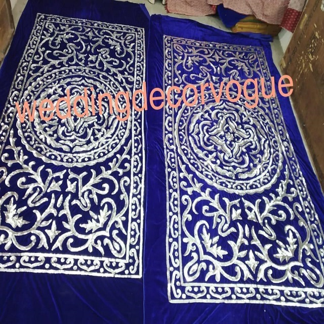 Buy Mehndi Decor Embroidered Backdrops Punjabi Mehndi CeremonyBackdrops Decoration