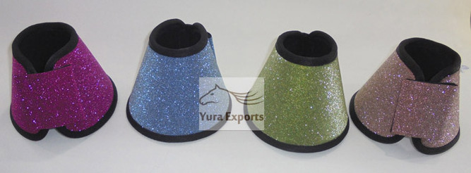 GLITTER BELL BOOT NEOPRENE BELL BOOTS DESIGNER FANCY DURABLE BELL BOOT  CUSTOMIZATION AVAILABLE