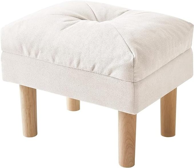 Small Footstool Ottoman Footrest with Sponge Padded Seat Step Stool for Sofa