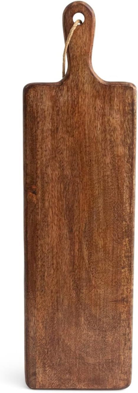 Wooden Charcuterie Board Set w/Handle for Cozy Cheese and Wine Nights - Stylish Wooden Cutting Board