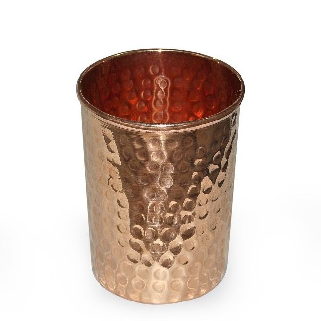 Trendy Wholesale Pure Copper Hammered Tumbler 300ml Solid Copper Cups for Ginger Beer, Whiskey, Vodka gift idea