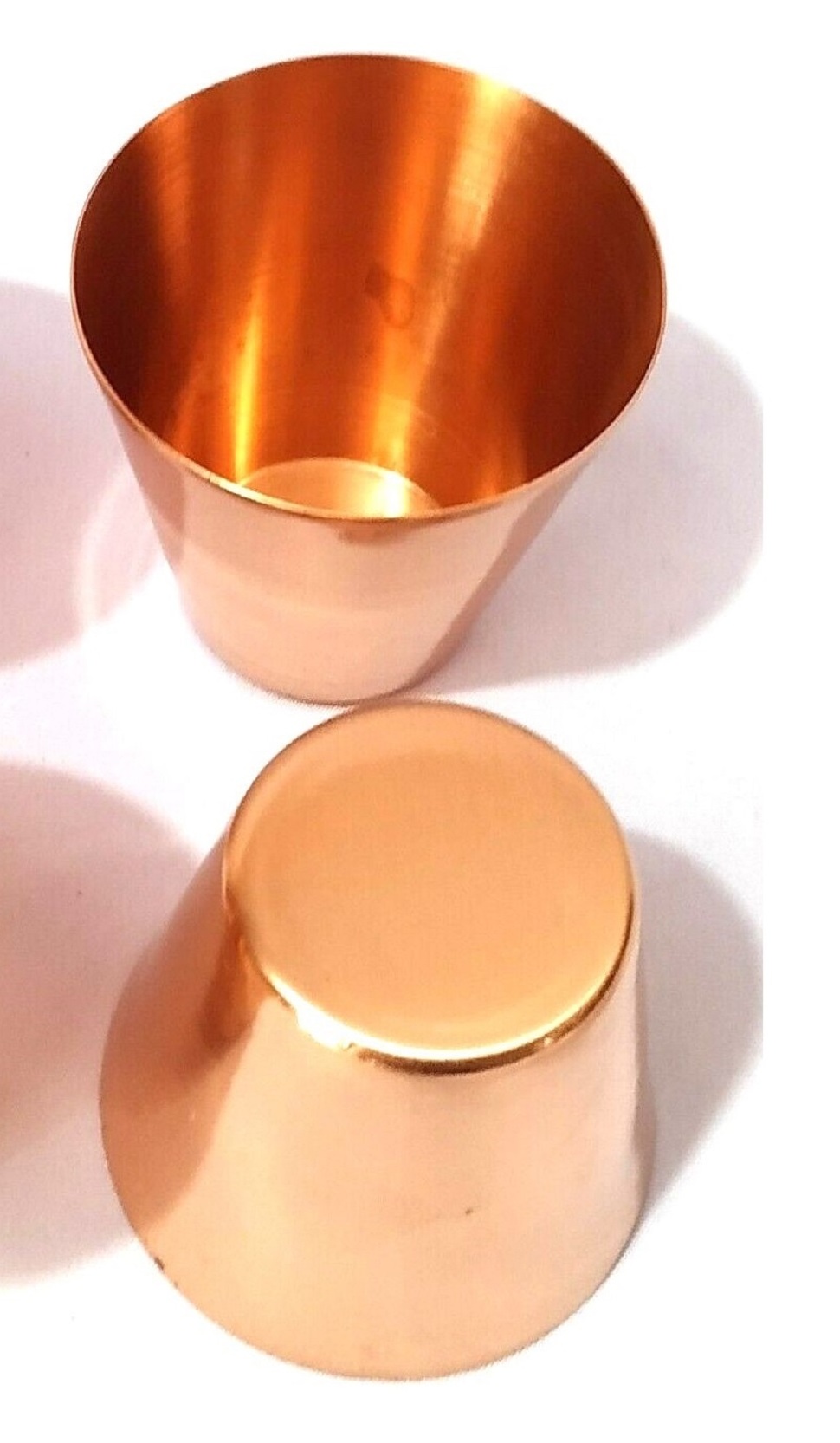 Wholesale Pure Plain Copper shot glass 50ml ( 2oz ) Solid Copper Cups for Beer, Whiskey, Vodka gift ideas