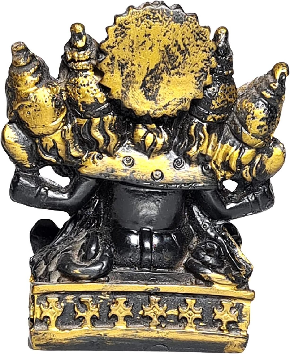 Black Panchmukhi Ganesh Idol /Ganesha murti 5 face Ganesh ji/ Ganesha Home Decoration Elephant God Ganesh Hindu Ganesha Figurine