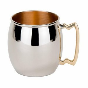 Wholesale  Pure Copper Hammered with nickel coating Mug 400ml Solid Copper Cups for Ginger Beer, Whiskey, Vodka gift idea