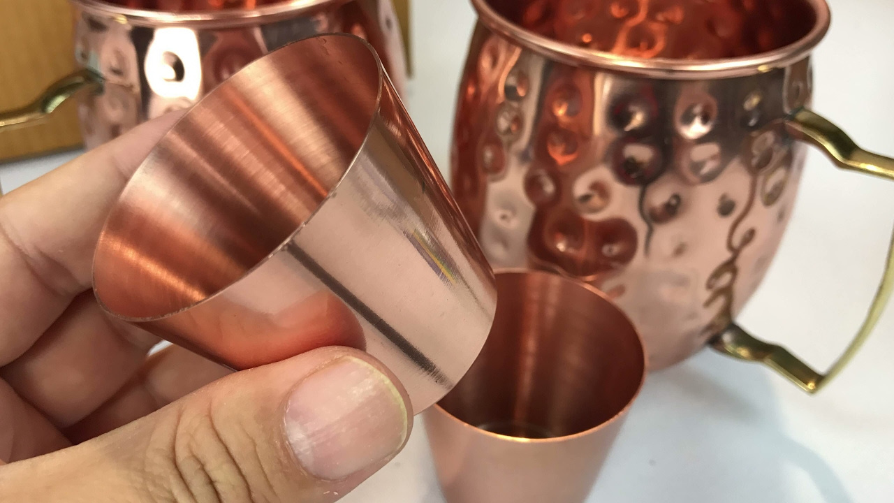 Wholesale Pure Hammered Copper shot glass 50ml ( 2oz ) Solid Copper Cups for Beer, Whiskey, Vodka gift idea