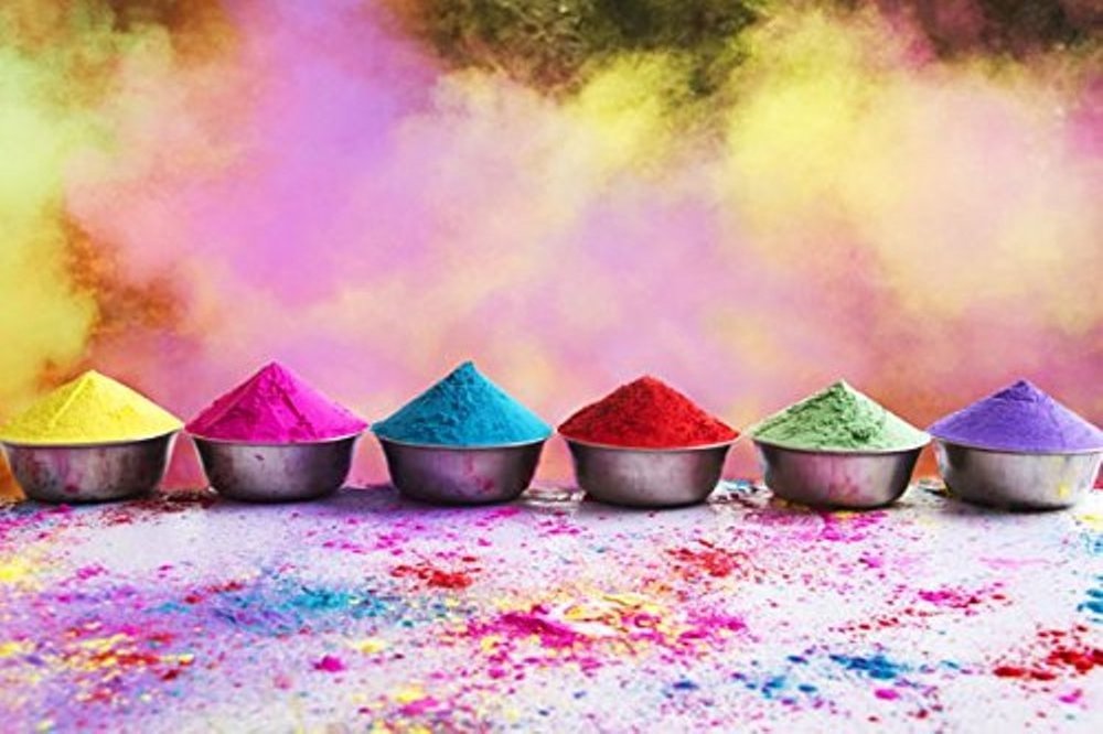 Hot selling Indian Holi powder color run powder Gulal Holi Colour Powder 100gm Sweet Fragrance Festivals Celebrations Parties