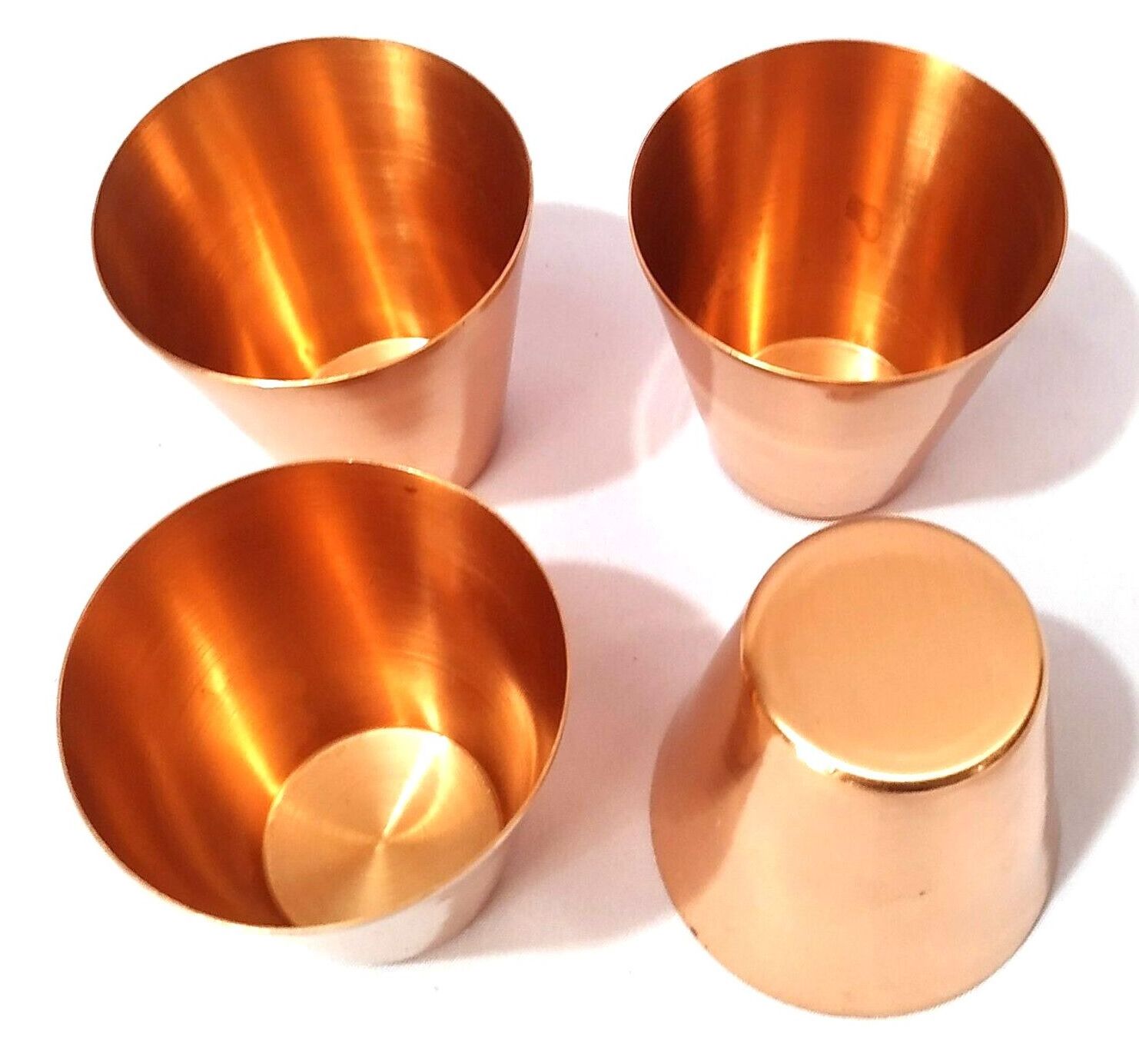 Wholesale Pure Plain Copper shot glass 50ml ( 2oz ) Solid Copper Cups for Beer, Whiskey, Vodka gift ideas