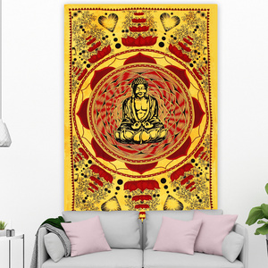 Trendy Wall Tapestry Wall Hanging Indian Mandala Bohemian Hippie Tapestries 100 % Cotton Bedspread Twin King Size Wall Decor