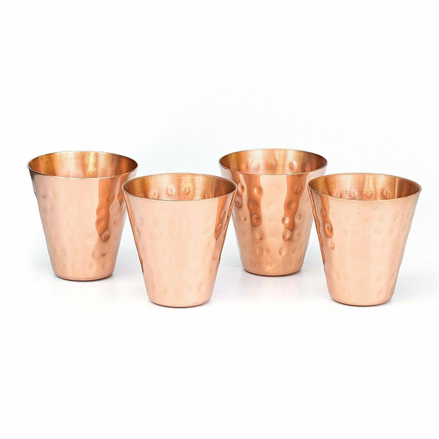 Wholesale Pure Hammered Copper shot glass 50ml ( 2oz ) Solid Copper Cups for Beer, Whiskey, Vodka gift idea