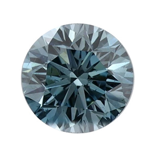 IGI Certified 0.58ct Round Cut Lab Grown Diamond Loose Diamond Clarity-SI1 Color-Fancy Intense Blue