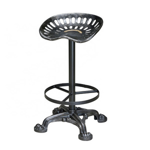 Modern metal tractor seat swivel bar stool with adjusting height