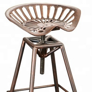 Industrial tractor seat swivel bar stool with adjusting height