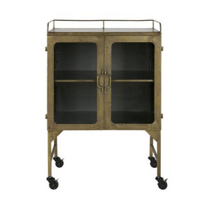 Versatile Rolling Metal Storage Cabinet with Locking Wheels Industrial Style File Cabinet for Home Office