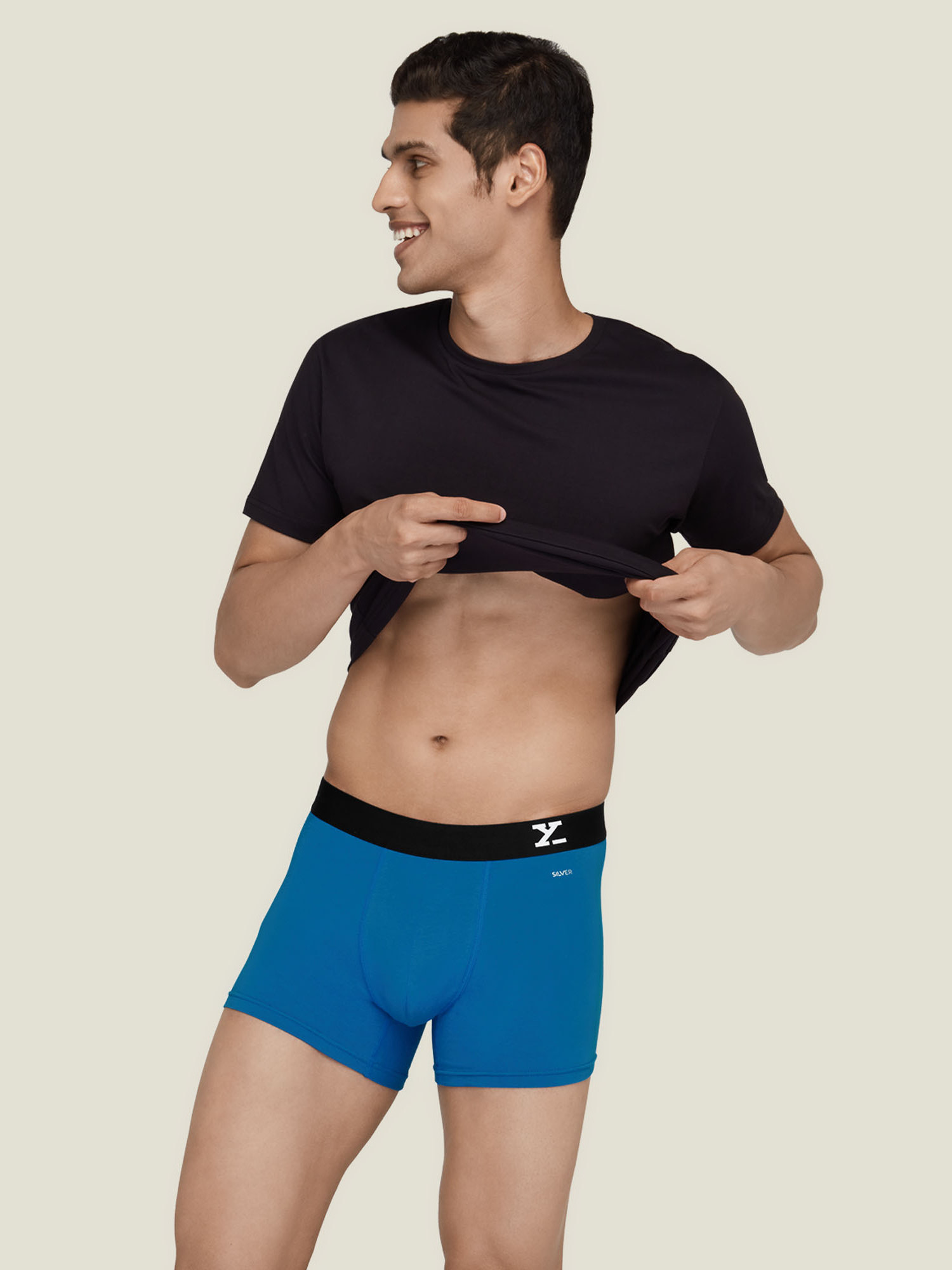 Aero Silver Anti-odour Silver Tech, Lasting Freshness, Moisture Absorbent Cotton Trunk Underwear for Men Daily Life use