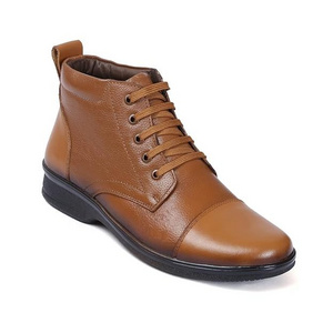 OEM High quality 100%  leather tan brown  boot for men from India shoes for men leather boot for men