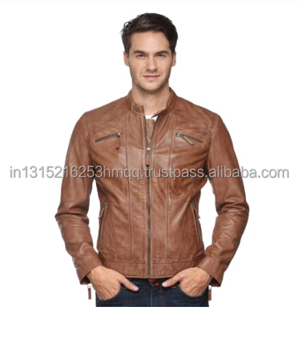 Leather Men Leather Solid Biker long Jacket best quality from India for all occasions best quality best in quality