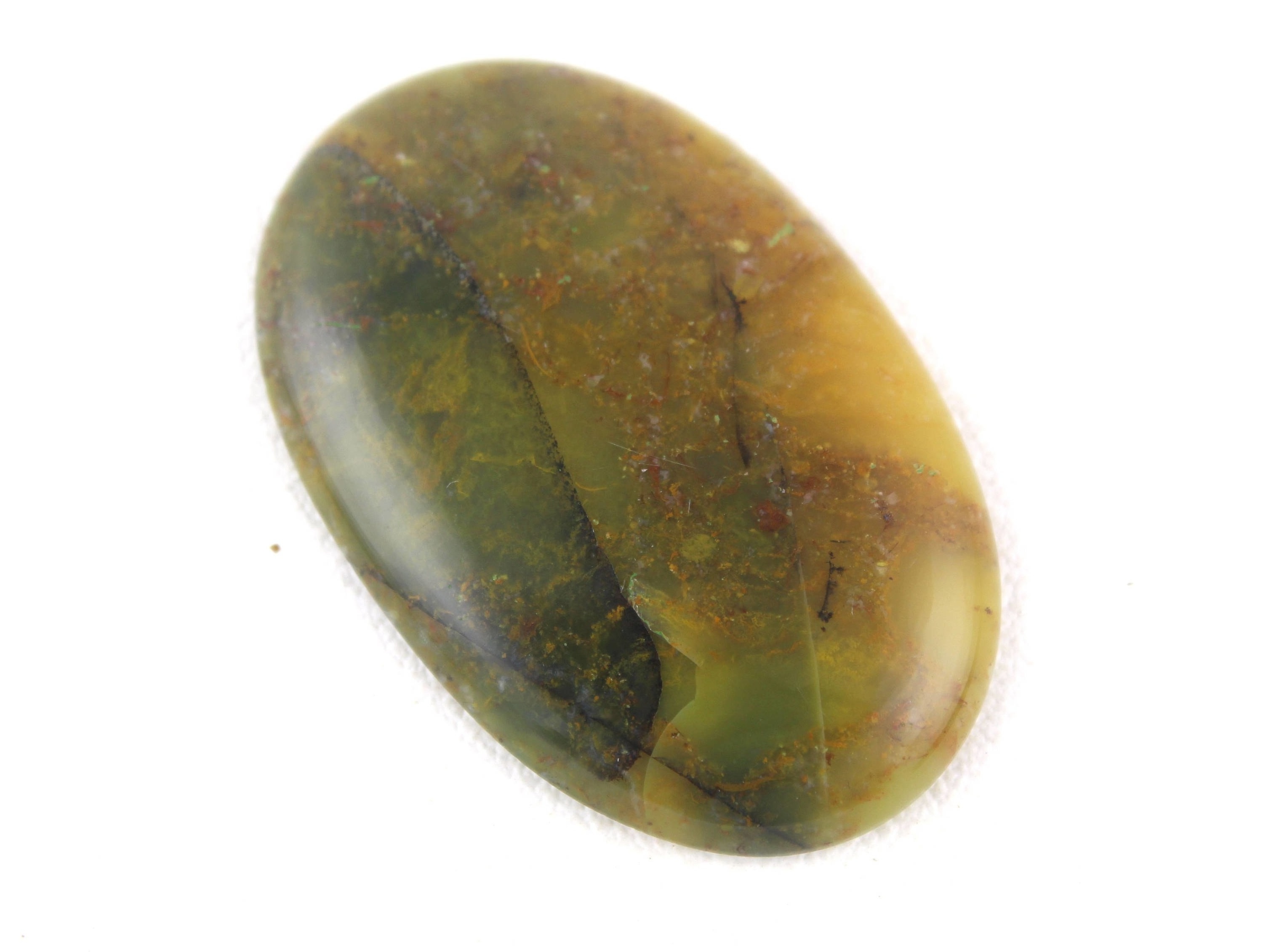 Best Quality Smooth Oval Shape Cabochons Natural Moss Agate loose Gemstone Jewelry Making Stone Collection Style Cut