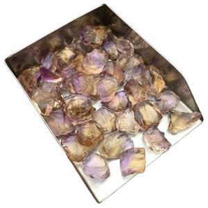 10 Pieces Natural Ametrine Gemstone Multi Color Rough Untreated Loose Stone For Jewelry Making Beads