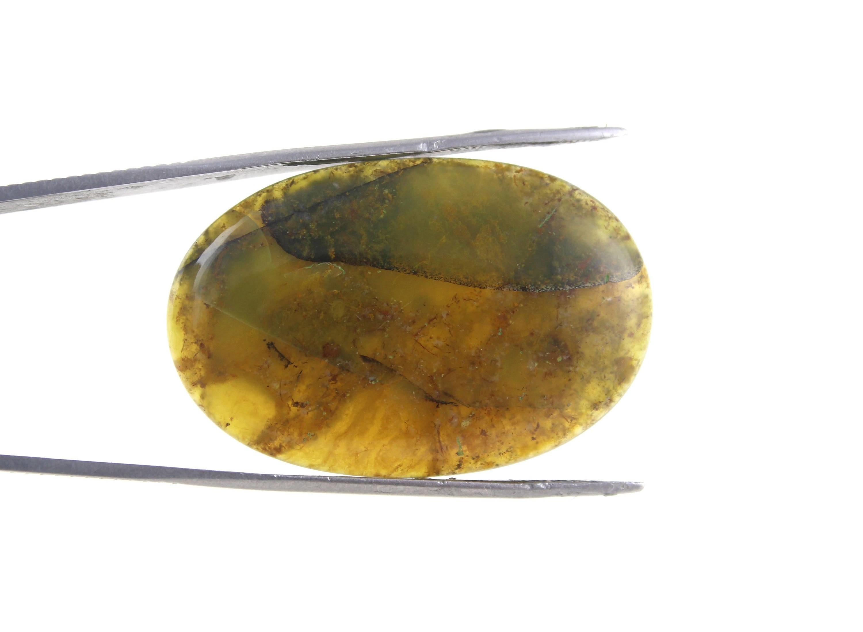 Best Quality Smooth Oval Shape Cabochons Natural Moss Agate loose Gemstone Jewelry Making Stone Collection Style Cut