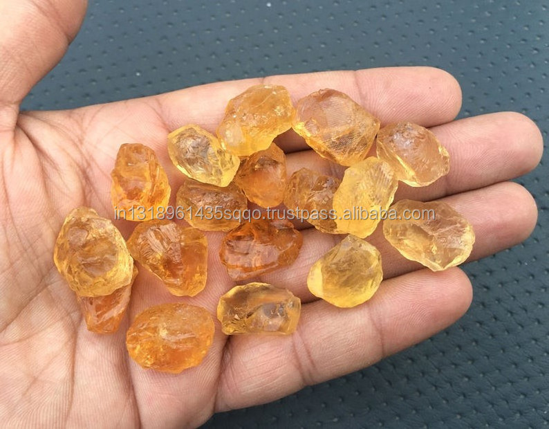 10 Pieces Natural Yellow Citrine Stone of Imagination Prosperity Untreated Gemstone Making Jewelry Wholesale Rough