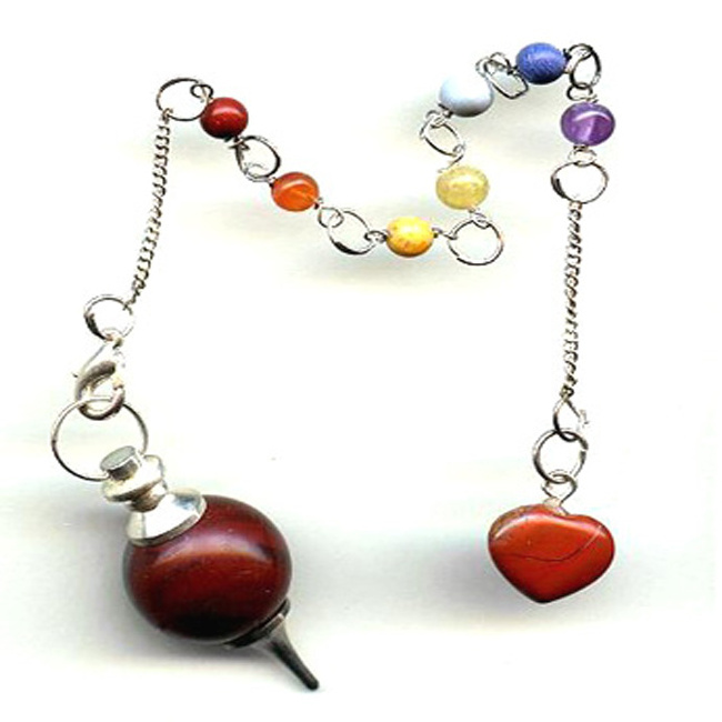 7 Chakra Pendulum Jasper : Buy Pendulum Wholesale Price Wholesale Natural Healing Stone for Meditation & Positive Energy