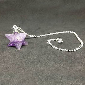 Amethyst Merkaba Dowsing Pendulum Wholesale Crystal For Reiki Healing And Crystal Healing Stone