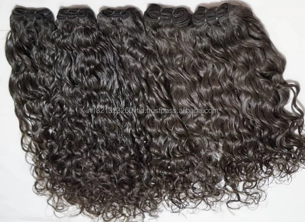 Raw Virgin Cuticle Aligned Curly Hair Bundles Water Wave Hair Weave Body wave Hair Extensions Double Weft Indian Manufacturer