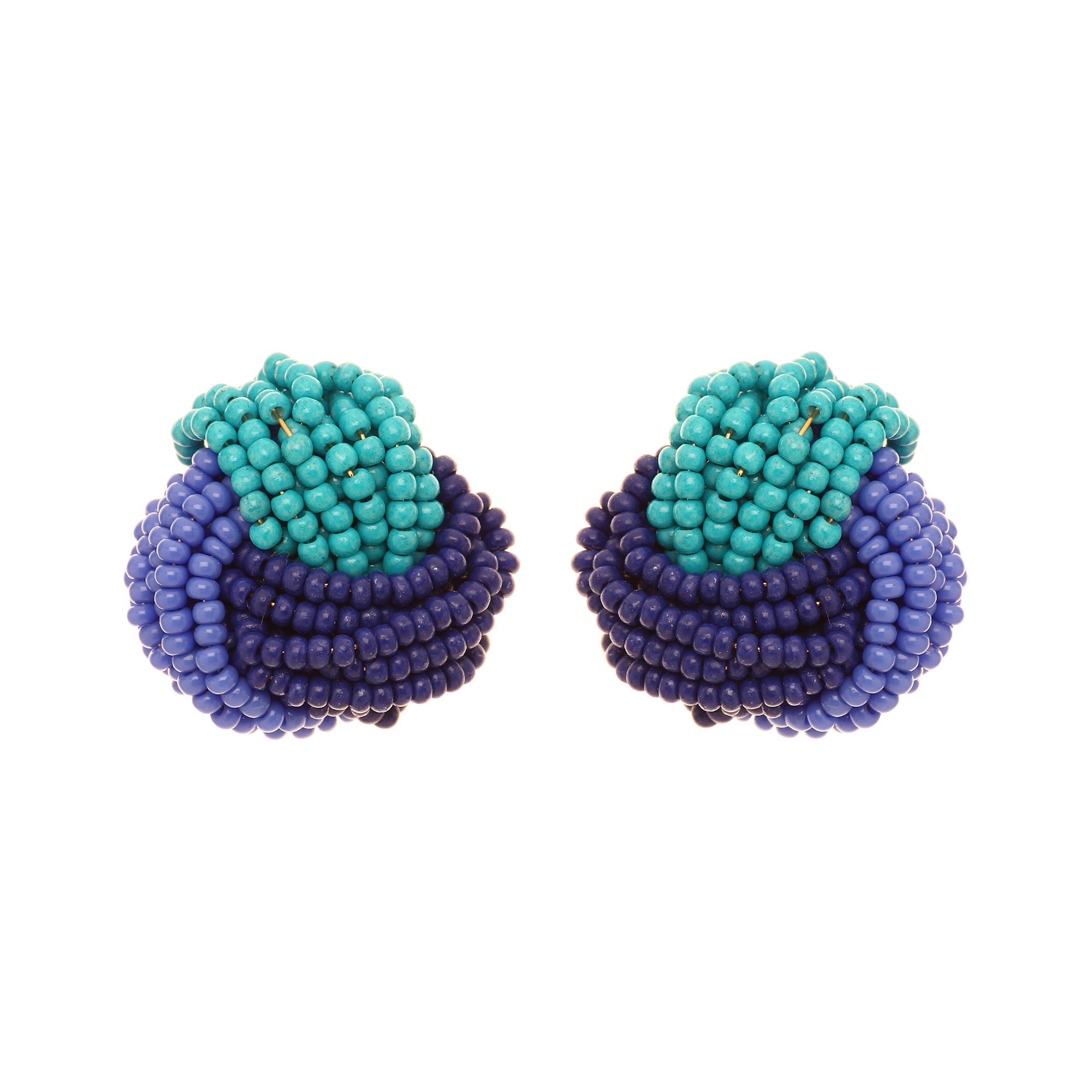 Handmade Ball Earring / modern Fashion Earring for women and girl online Embroidery Earring -  Shj-7246