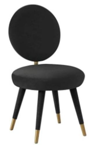 NEW LATEST MODERN DESIGN BLACK VELVET DINING CHAIR