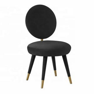 NEW LATEST MODERN DESIGN BLACK VELVET DINING CHAIR