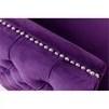 New Latest Modern Design Simple Relax Velvet Chair with 1 Pillow in Purple color