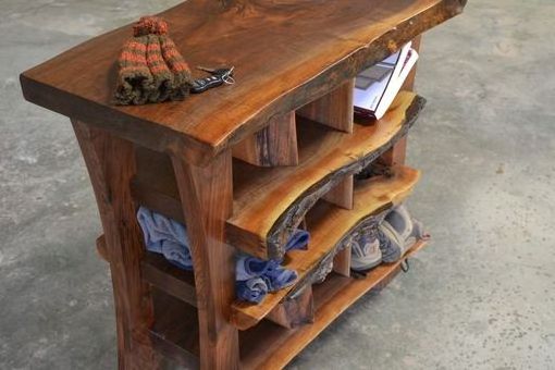 Acacia Wood  Live edge  Rack Table