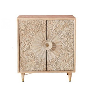 New Best modern Design 100% Pure Solid Mango Wood  Entryway Cabinet