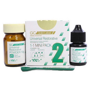 GC Gold Label 2 Universal Glass Ionomer Cement 10g Powder 7g Liq gc composite dental material