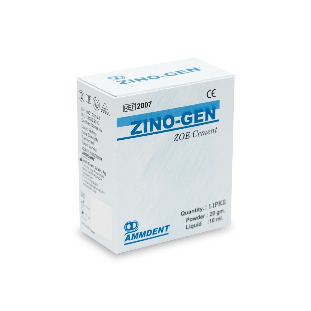 Zino Gen ZOE Zinc Oxide Eugenol Temporary Restorative Material 20gm 10gm dental teeth cement for crowns