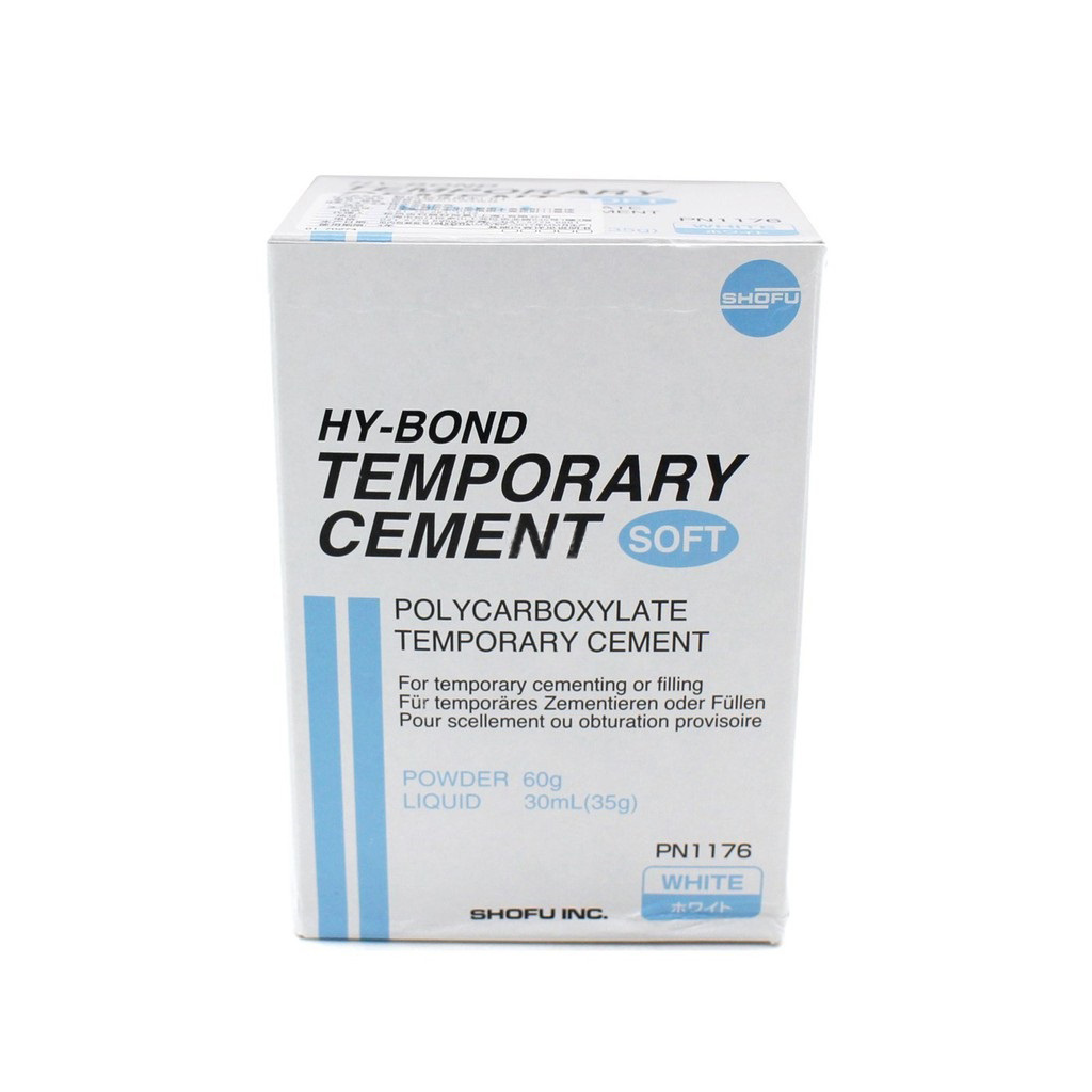 Hy-Bond Soft Temporary non eugenol polycarboxylate Dental Cement for crown fixation cavity preparation 60g/35g