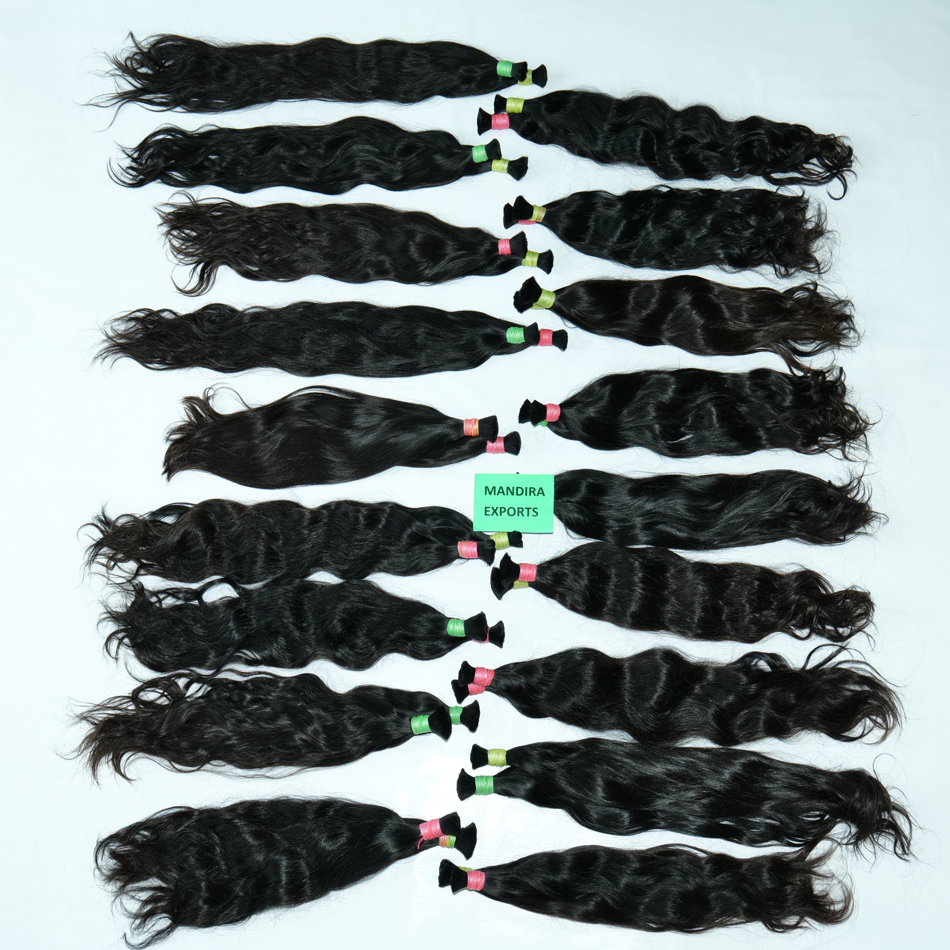 100% Wholesale Natural caticle aligned none chemical processing remy virgin weave wavy vendor indian temple human hair