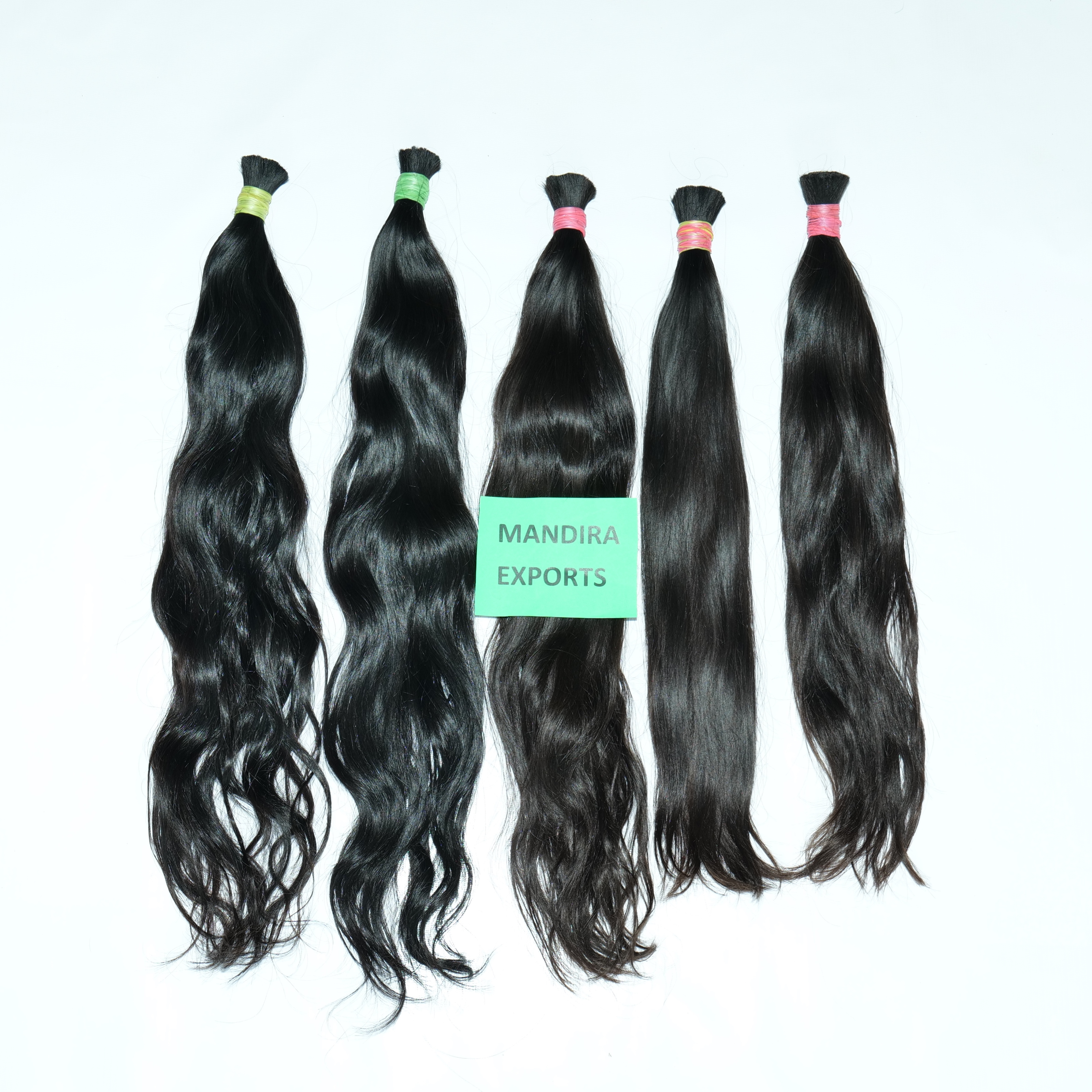 Cheap raw 100% natural none chemical processing  black color vendor bulk wavy indian temple Human Hair