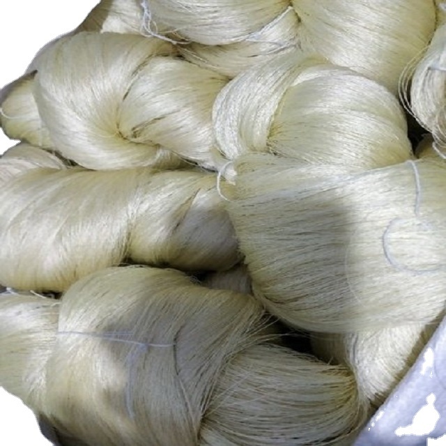 wholesale 3a 4a silk yarn pure 100% Mulberry silk yarn raw silk yarn 20/22d for Weaving Knitting made in india