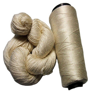 wholesale 3a 4a silk yarn pure 100% Mulberry silk yarn raw silk yarn 20/22d for Weaving Knitting made in india